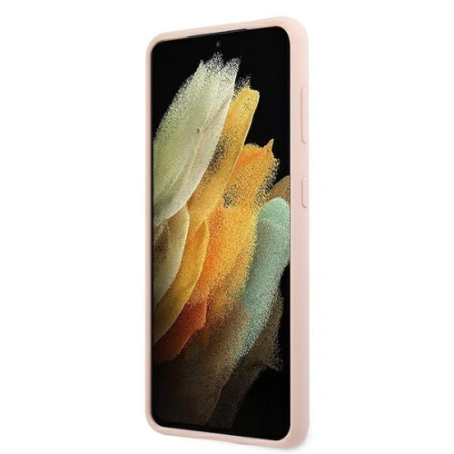 Etui Karl Lagerfeld KLHCS21SSLFKPI Samsung Galaxy S21 hardcase jasnoróżowy/pink Silicone Iconic