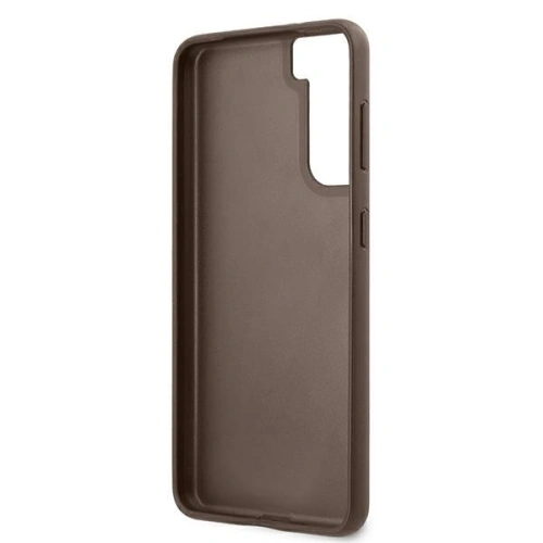 Etui Guess GUHCS21SG4GFBR Samsung Galaxy S21 brązowy/brown hard case 4G Metal Gold Logo