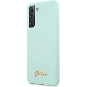 Hurtownia GSM - Etui Guess GUHCS21SLSLMGLB Samsung Galaxy S21 niebieski/blue hardcase Silicone Script Metal Logo - GUE955BLU - {ean13} - Hurt