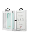 Wholesale Guess GUHCS21SLSLMGLB Samsung Galaxy S21 blue hardcase Silicone Script Metal Logo - GUE955BLU - {ean13} - Hurt
