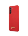 Hurtownia GSM - Etui Guess GUHCS21SLSLMGRE Samsung Galaxy S21 czerwony/red hardcase Silicone Script Metal Logo - GUE956RED - {ean13} - Hurt