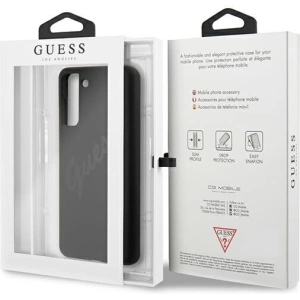 Hurtownia GSM - Etui Guess GUHCS21SLSVSBK Samsung Galaxy S21 czarny/black hardcase Script Vintage - GUE957BLK - {ean13} - Hurt