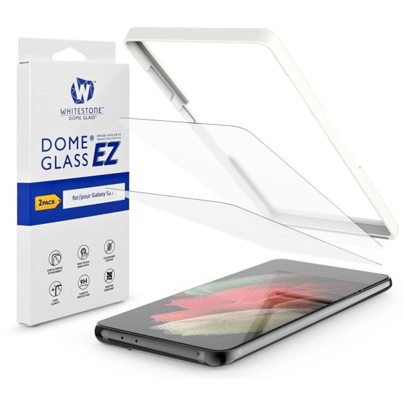 Whitestone Dome Distributor - 8809365404773 - WSD045 - Whitestone EZ Glass Samsung Galaxy S21+ Plus [2 PACK] - B2B homescreen