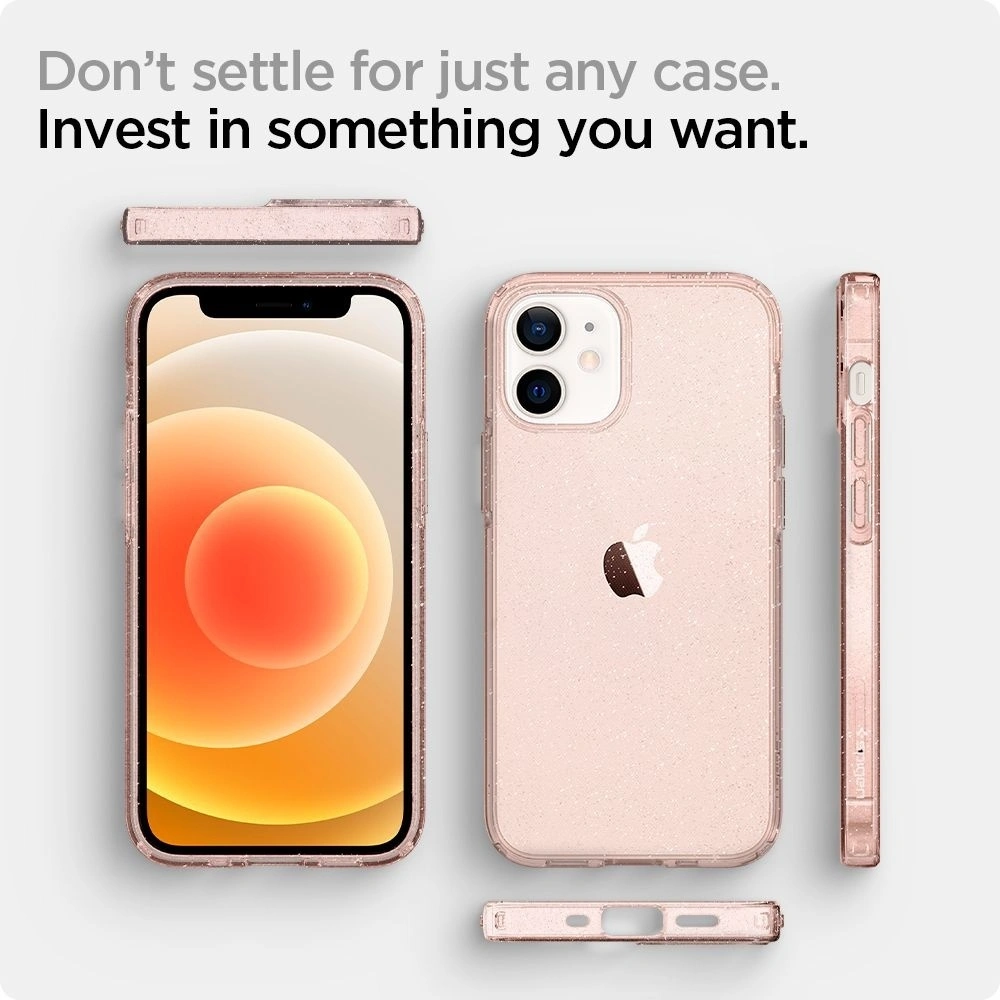 Hurtownia GSM - Etui Spigen Liquid Crystal Apple iPhone 12 mini Glitter Rose - SPN1494ROS - {ean13} - Hurt