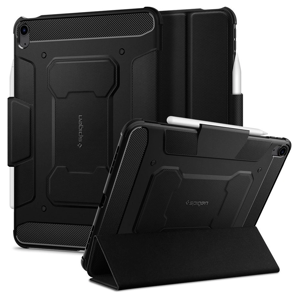 Hurtownia GSM - Etui Spigen Rugged Armor Pro Apple iPad Air 10.9 2020/2022 (4. i 5. generacji) / iPad Air 11 2024 (6. generacji) Black - SPN1495BLK - {ean13} - Hurt