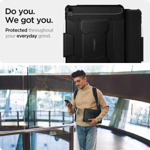 Hurtownia GSM - Etui Spigen Rugged Armor Pro Apple iPad Air 10.9 2020/2022 (4. i 5. generacji) / iPad Air 11 2024 (6. generacji) Black - SPN1495BLK - {ean13} - Hurt