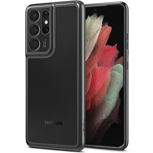 Etui Spigen Optik Crystal Samsung Galaxy S21 Ultra Chrome Grey