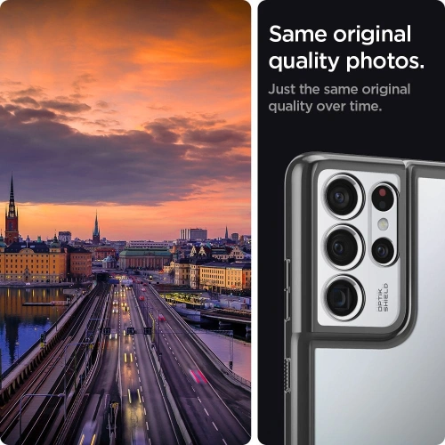 Etui Spigen Optik Crystal Samsung Galaxy S21 Ultra Chrome Grey