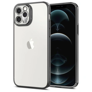 Etui Spigen Optik Crystal Apple iPhone 12 Pro Chrome Grey