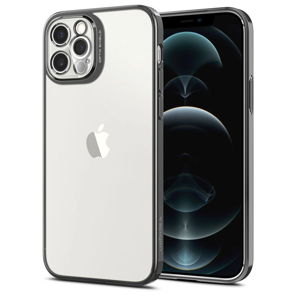 Hurtownia GSM - Etui Spigen Optik Crystal Apple iPhone 12 Pro Chrome Grey - SPN1499CHRGRY - {ean13} - Hurt