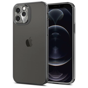 Etui Spigen Optik Crystal Apple iPhone 12 Pro Chrome Grey