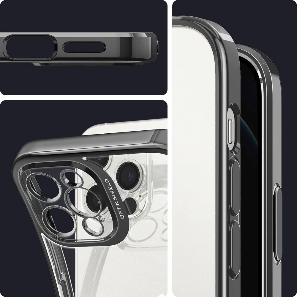 Hurtownia GSM - Etui Spigen Optik Crystal Apple iPhone 12 Pro Chrome Grey - SPN1499CHRGRY - {ean13} - Hurt