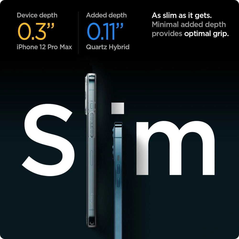 Hurtownia GSM - Etui Spigen Quartz Hybrid Apple iPhone 12 Pro Max Matte Clear - SPN1505MCL - {ean13} - Hurt