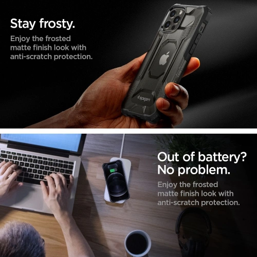 Etui Spigen Nitro Force Apple iPhone 12 Pro Max Matte Black