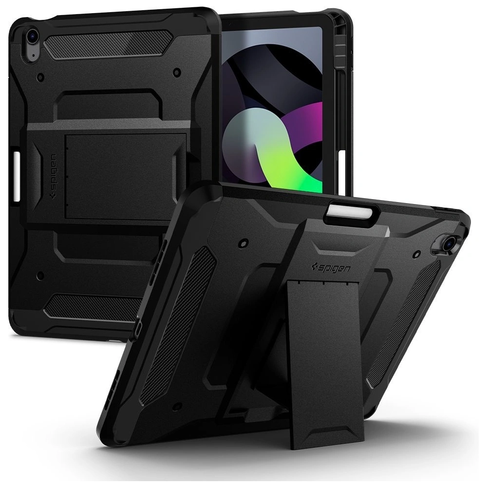 Hurtownia GSM - Etui Spigen Tough Armor Pro Apple iPad Air 10.9 2020/2022 (4. i 5. generacji) / iPad Air 11 2024 (6. generacji) Black - SPN1510BLK - {ean13} - Hurt
