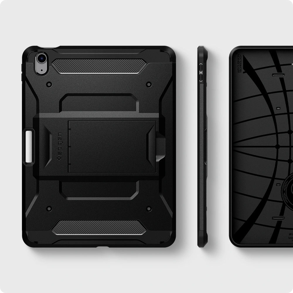 Hurtownia GSM - Etui Spigen Tough Armor Pro Apple iPad Air 10.9 2020/2022 (4. i 5. generacji) / iPad Air 11 2024 (6. generacji) Black - SPN1510BLK - {ean13} - Hurt