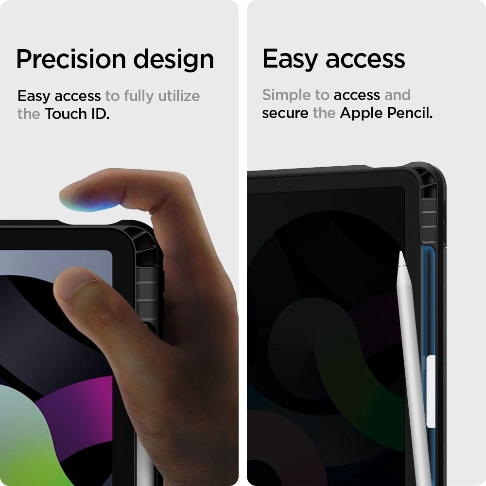 Wholesale Spigen Tough Armor Pro Apple iPad Air 10.9 2020/2022 (4 i 5 gen) / iPad Air 11 2024 (6 gen) Black - SPN1510BLK - {ean13} - Hurt