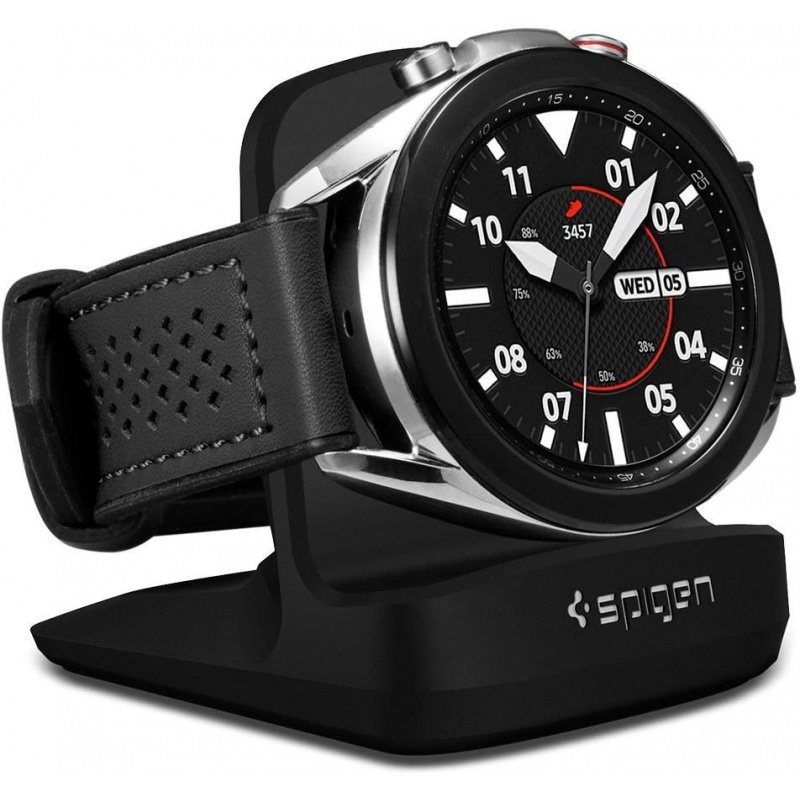 Spigen Distributor - 8809710757622 - SPN1512BLK - Spigen S352 Night Stand Samsung Galaxy Watch 3 Black - B2B homescreen