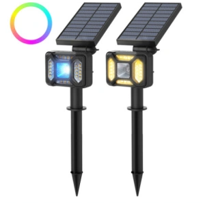 Hurtownia GSM - Zewnętrzna lampa solarna LED Blitzwolf BW-OLT5 z czujnikiem zmierzchu, 1800mAh, RGB - BLZ328 - {ean13} - Hurt