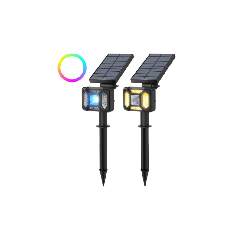 BlitzWolf Distributor - 5907489604871 - BLZ328 - External Blitzwolf LED solar lamp BW-OLT5 with dusk sensor, 1800mAh, RGB - B2B homescreen