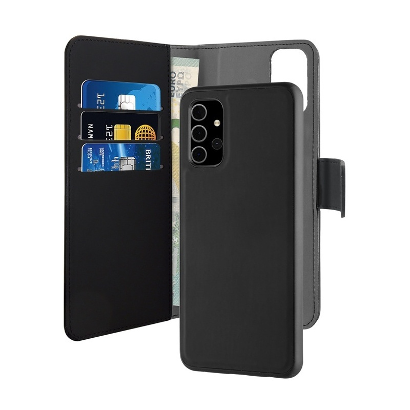 Puro Distributor - 8033830299605 - PUR401BLK - PURO Wallet Detachable 2in1 Samsung Galaxy A32 5G (black) - B2B homescreen