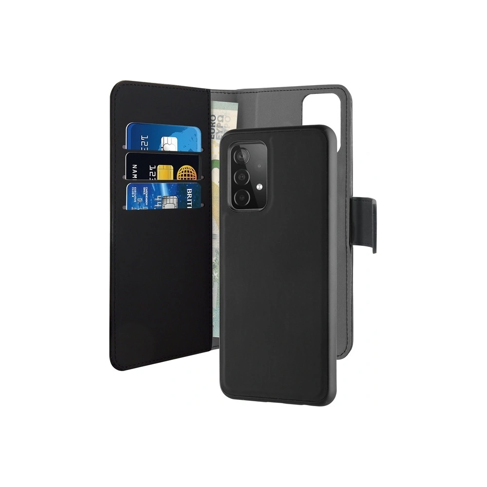 Hurtownia GSM - Etui PURO Wallet Detachable 2w1 Samsung Galaxy A52/A52s (czarny) - PUR402BLK - {ean13} - Hurt