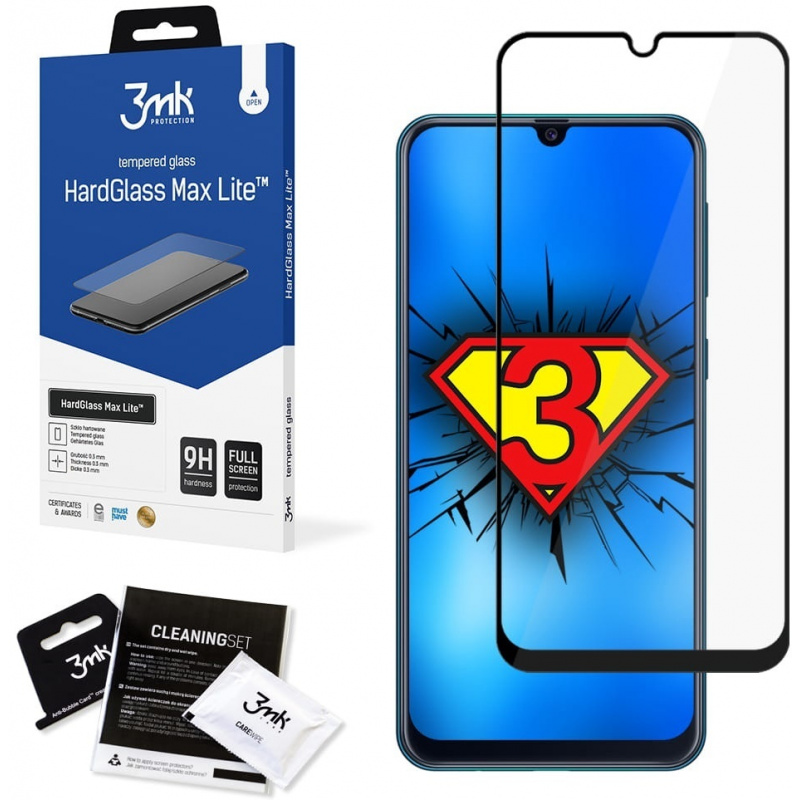 3MK Distributor - 5903108254540 - 3MK1457 - 3MK HardGlass Max Lite Samsung Galaxy M21 black - B2B homescreen
