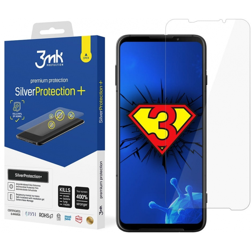 Hurtownia 3MK - 5903108345262 - 3MK1454 - Antymikrobowa folia ochronna 3MK Silver Protect+ Xiaomi Shark 3 Pro - B2B homescreen
