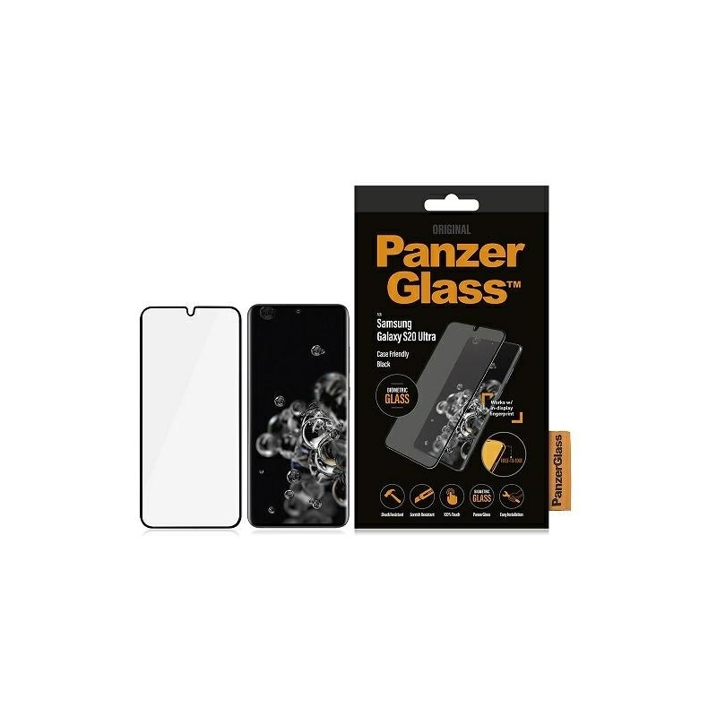 Hurtownia PanzerGlass - 5711724072246 - PZG001 - Szkło PanzerGlass Biometric Samsung Galaxy S20 Ultra Case Friendly - B2B homescreen