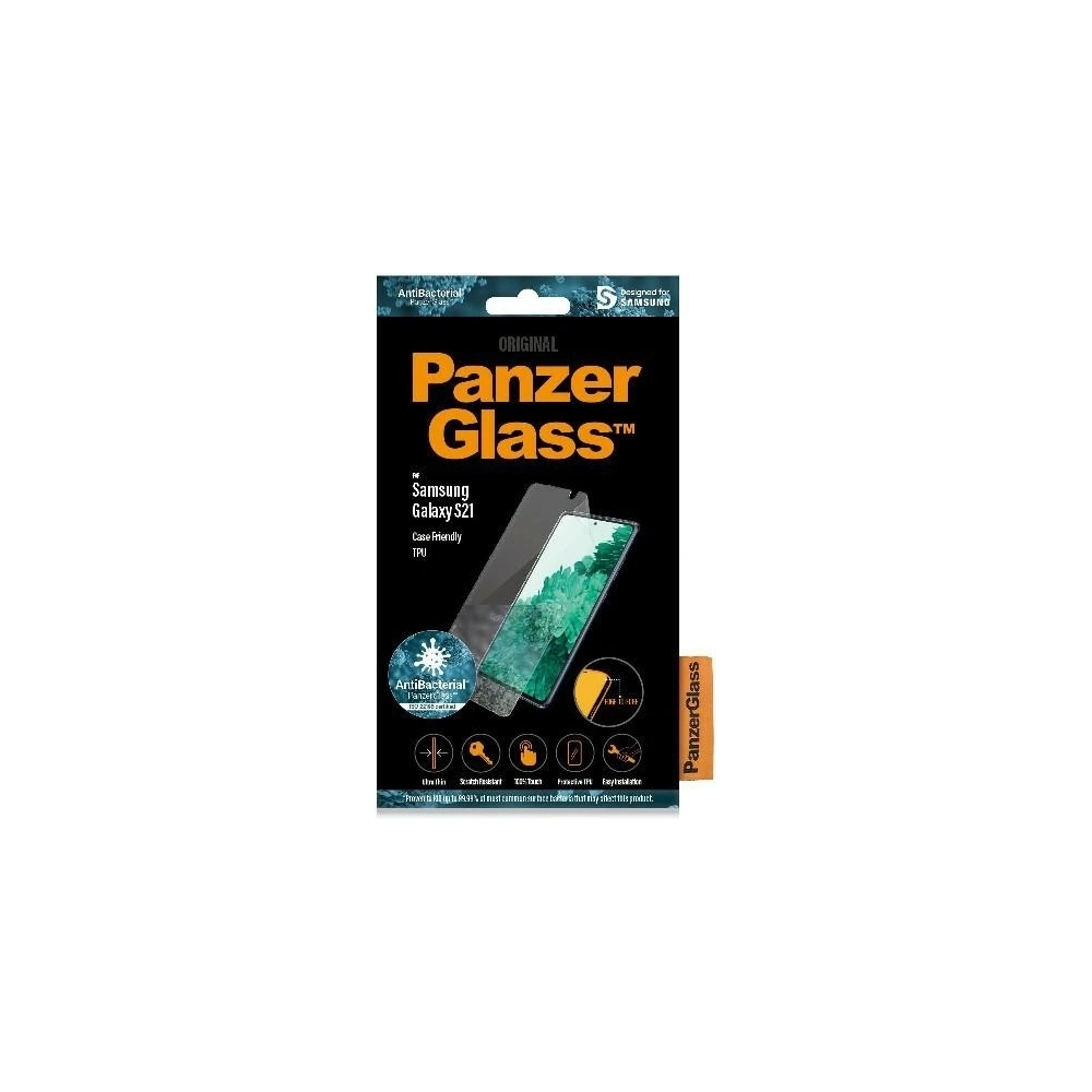 Hurtownia GSM - Folia PanzerGlass TPU Samsung Galaxy S21 Case Friendly Antibacterial - PZG005 - {ean13} - Hurt
