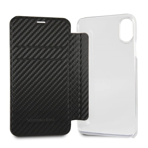 Etui Mercedes MEFLBKPXCFBK Apple iPhone X book czarny/black