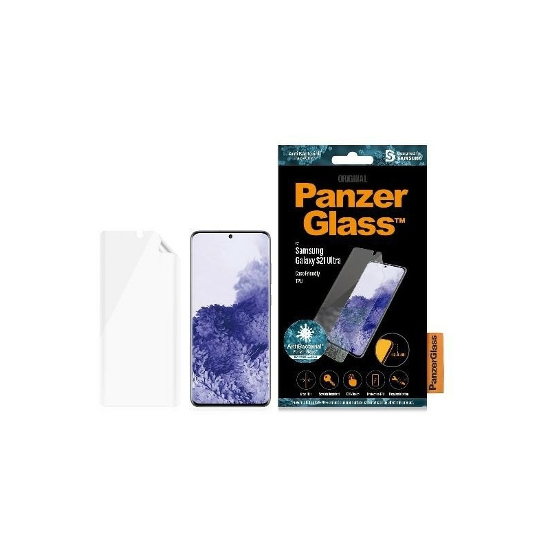 PanzerGlass Distributor - 5711724072611 - PZG006 - PanzerGlass TPU Samsung Galaxy S21 Ultra Case Friendly Antibacterial - B2B homescreen
