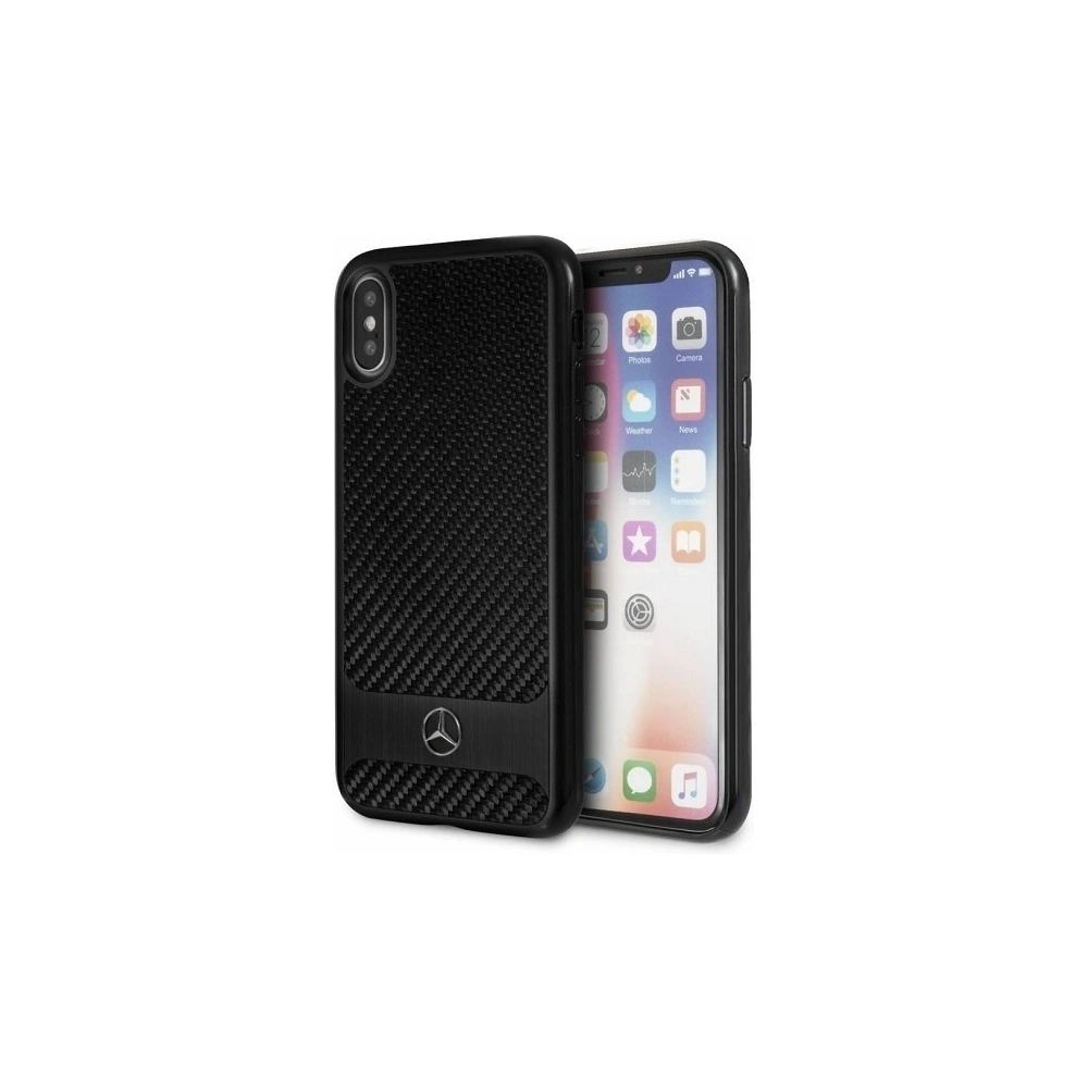 Wholesale Mercedes MEHCPXHACABK Apple iPhone X/XS hard case black Real Carbon Dynamic - MRS020BLK - {ean13} - Hurt