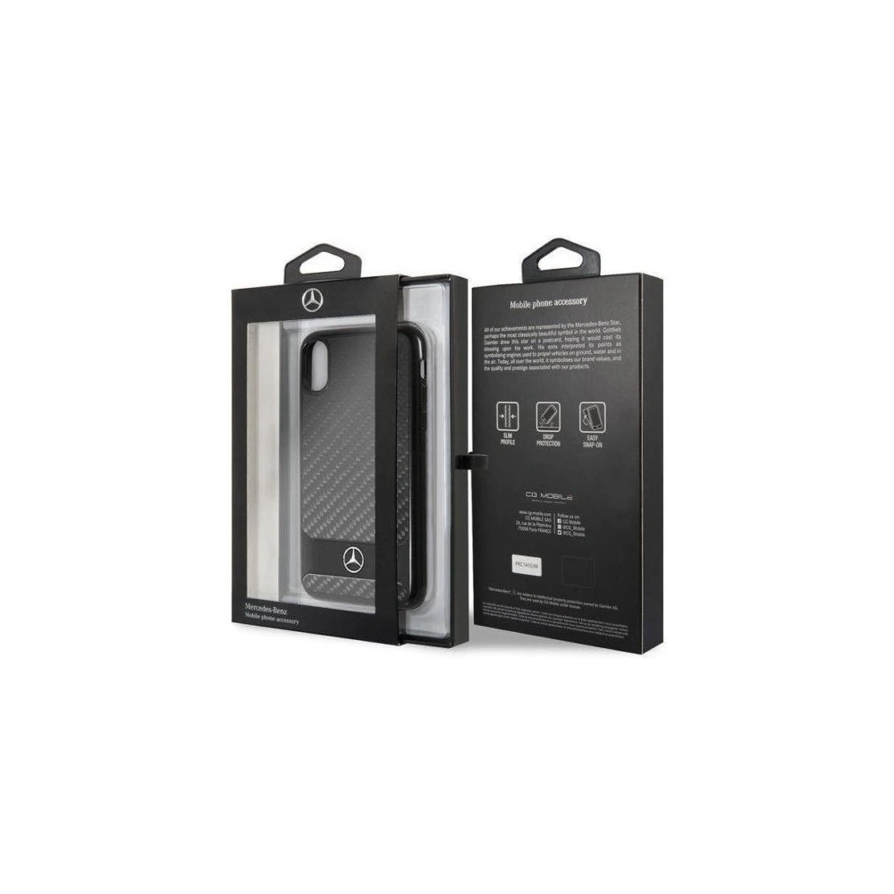 Wholesale Mercedes MEHCPXHACABK Apple iPhone X/XS hard case black Real Carbon Dynamic - MRS020BLK - {ean13} - Hurt
