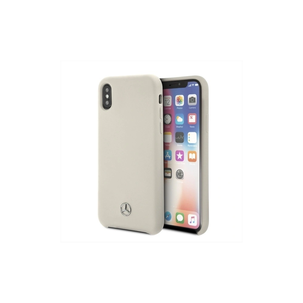 Hurtownia GSM - Etui Mercedes MEHCPXSILBE Apple iPhone X hard case beżowy/beige - MRS022BEI - {ean13} - Hurt