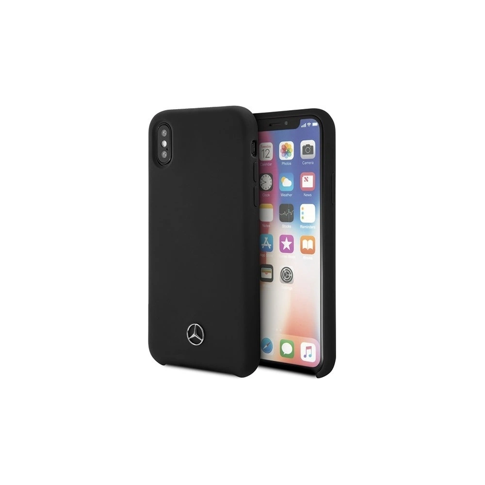 Hurtownia GSM - Etui Mercedes MEHCPXSILBK Apple iPhone X/XS hardcase czarny/black Silicone Line - MRS023BLK - {ean13} - Hurt