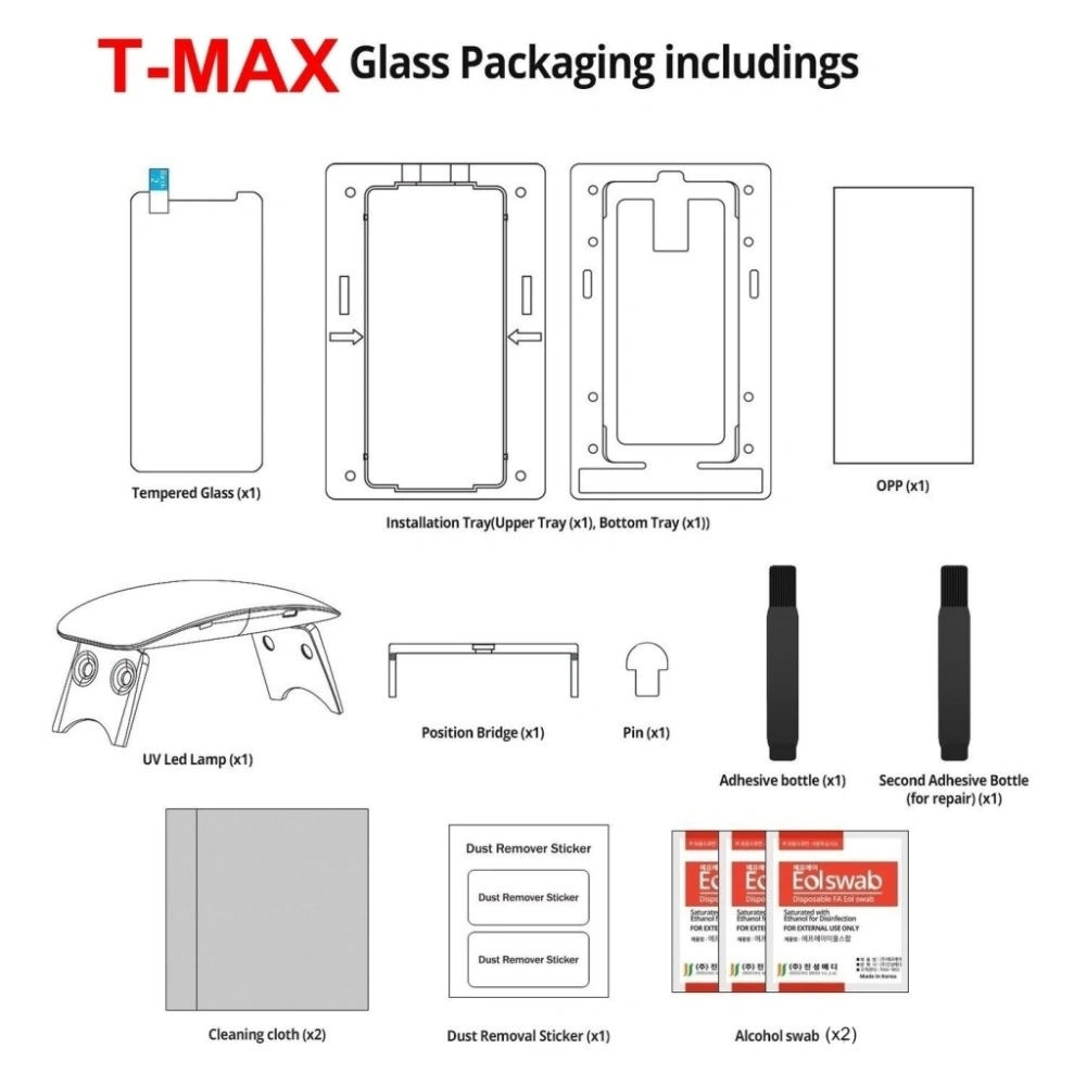 Hurtownia GSM - Sklo tvrzené UV T-Max Glass Samsung Galaxy S9 - TMX003 - {ean13} - Hurt