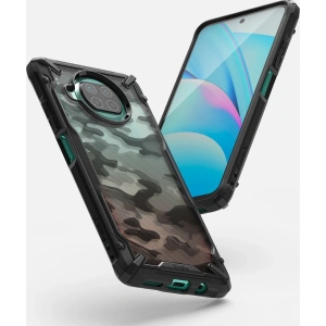 Etui Ringke Fusion-X Design Xiaomi Mi 10T Lite 5G/Mi 10i 5G Camo (Moro) Black