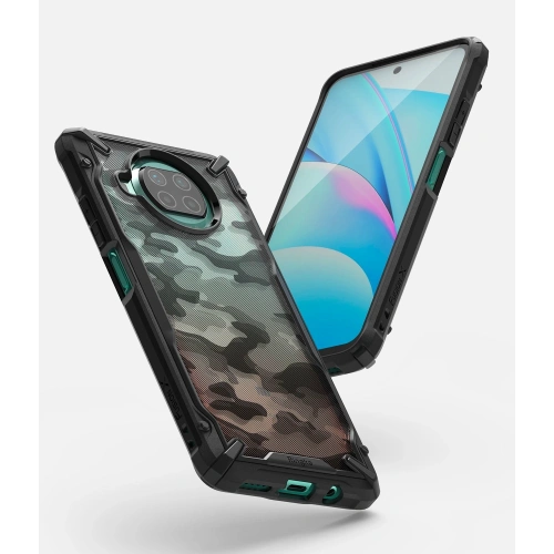 Etui Ringke Fusion-X Design Xiaomi Mi 10T Lite 5G/Mi 10i 5G Camo (Moro) Black