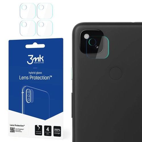 Szkło hybrydowe na obiektyw aparatu 3MK Lens Protection Google Pixel 4a [4 PACK]