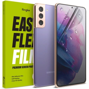 2x folia Samsung Galaxy S21 - Ringke Easy Flex - Home Screen