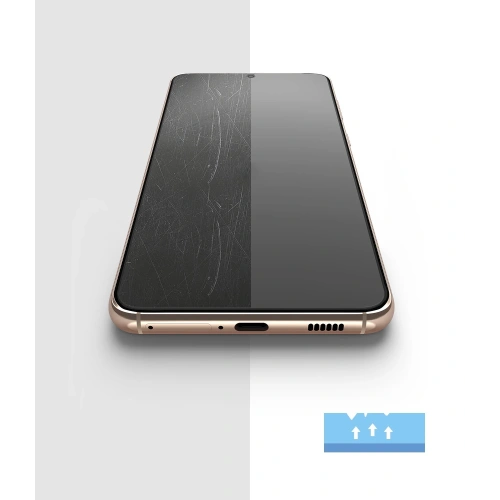 2x folia Samsung Galaxy S21 - Ringke Easy Flex - Home Screen