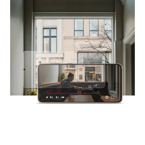 2x folia Samsung Galaxy S21 - Ringke Easy Flex - Home Screen