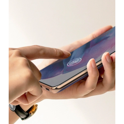 2x folia Samsung Galaxy S21 - Ringke Easy Flex - Home Screen