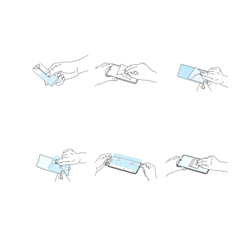 2x folia Samsung Galaxy S21 - Ringke Easy Flex - Home Screen