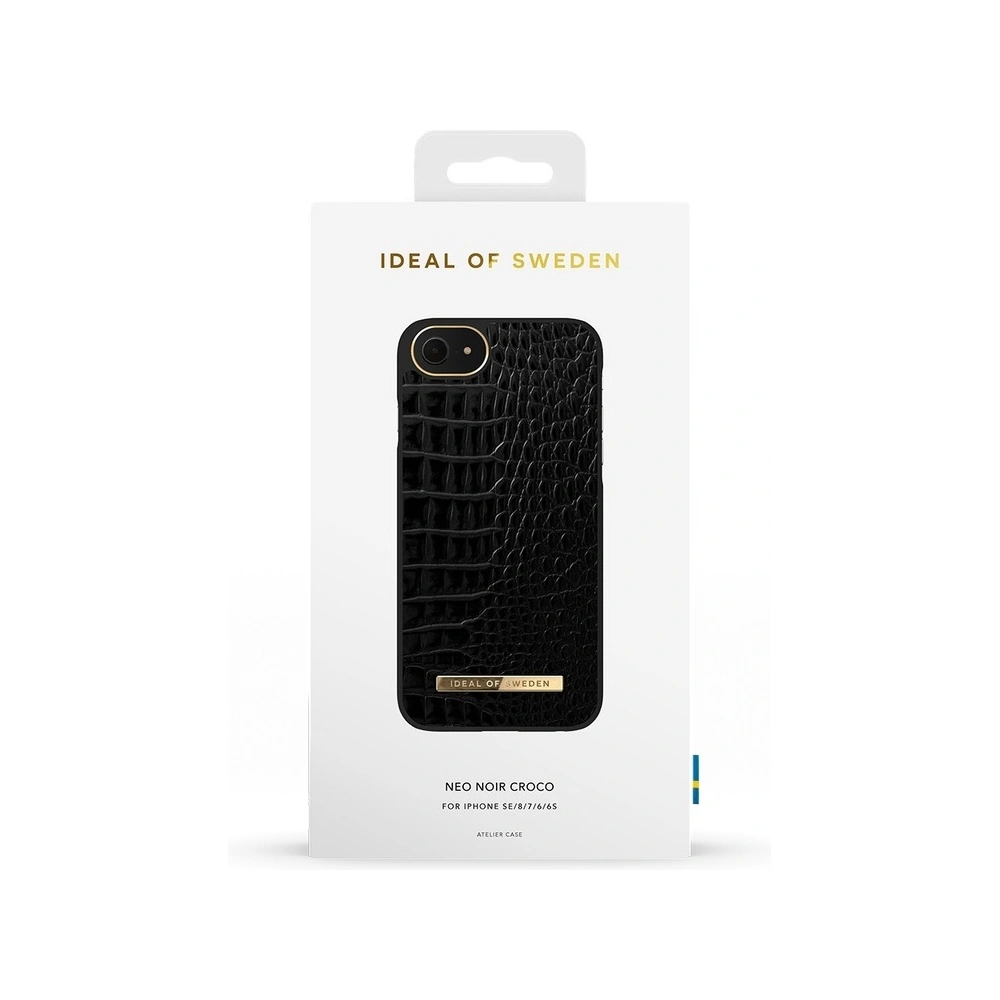 Hurtownia GSM - Etui iDeal of Sweden Atelier Apple iPhone SE 2022/SE 2020/8/7 (Neo Noir Croco) - IDS418NEONOICRO - {ean13} - Hurt