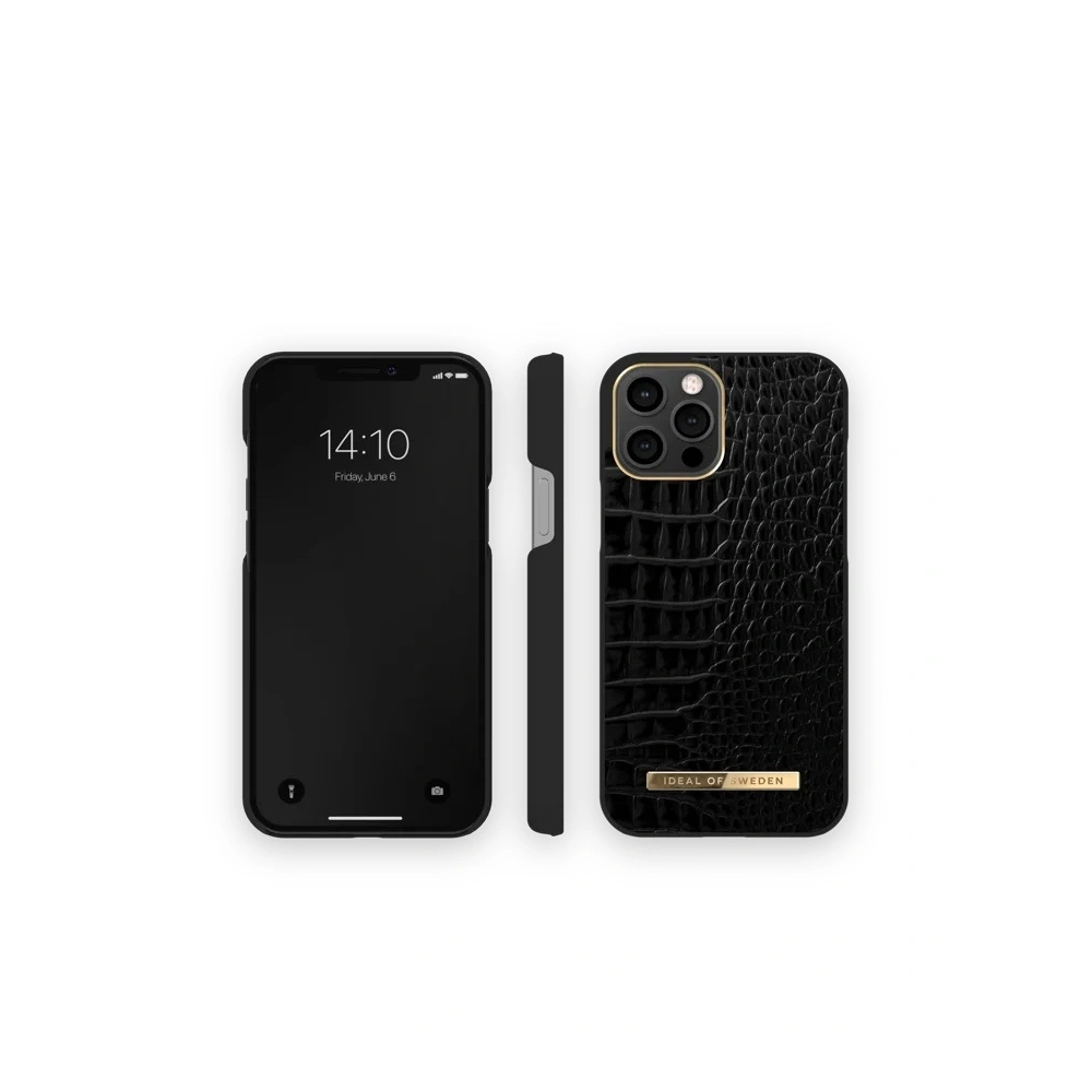 Hurtownia GSM - Etui iDeal of Sweden Atelier Apple iPhone 12/12 Pro (Neo Noir Croco) - IDS394NEONOICRO - {ean13} - Hurt