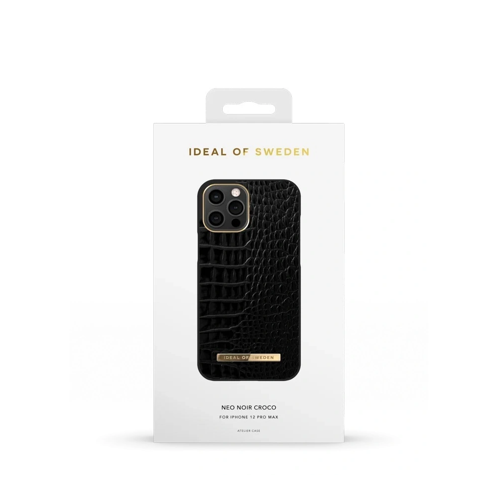 Hurtownia GSM - Etui iDeal of Sweden Atelier Apple iPhone 12/12 Pro (Neo Noir Croco) - IDS394NEONOICRO - {ean13} - Hurt