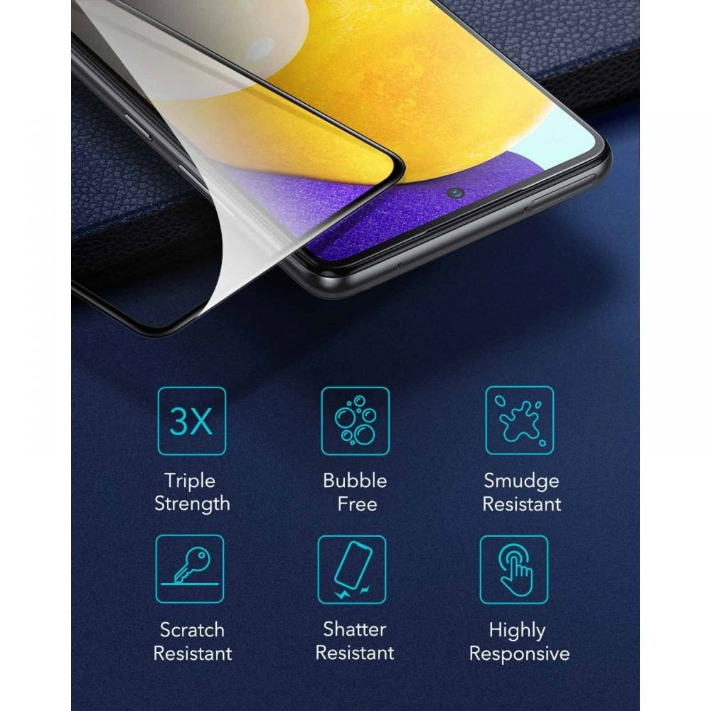 Hurtownia GSM - Szkło hartowane ESR Screen Shield 3D Samsung Galaxy A52/A52s Black [2 PACK] - ESR301BLK - {ean13} - Hurt