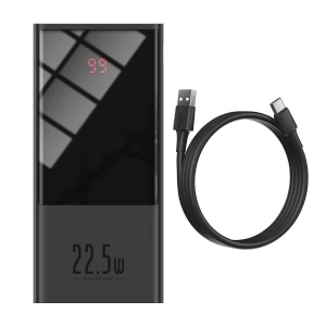 Powerbank Baseus Super Mini, 20000mAh, USB + USB-C, SCP, QC 3.0, PD, 22.5W (czarny)